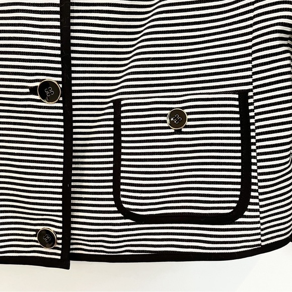 NWT Talbots Black Stripe Blazer - Picture 3 of 14